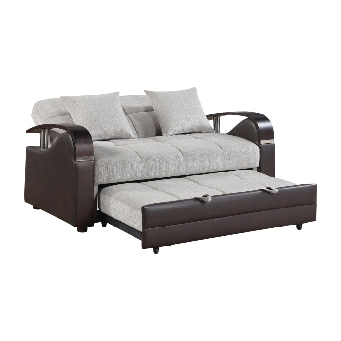Hybrid 2pc Set: Sofa, Love by Homelegance at Eve Furniture