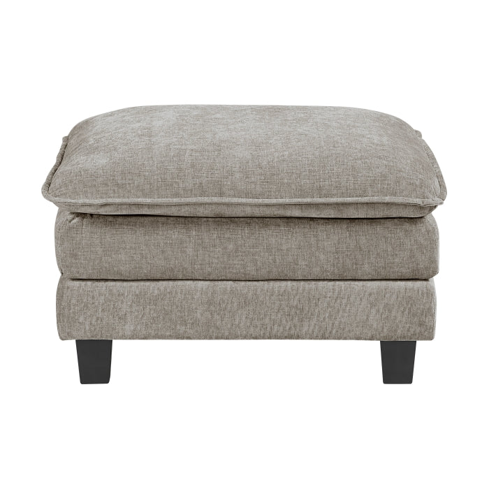 Dublin Dark Pewter Ottoman by Homelegance at Eve Furniture