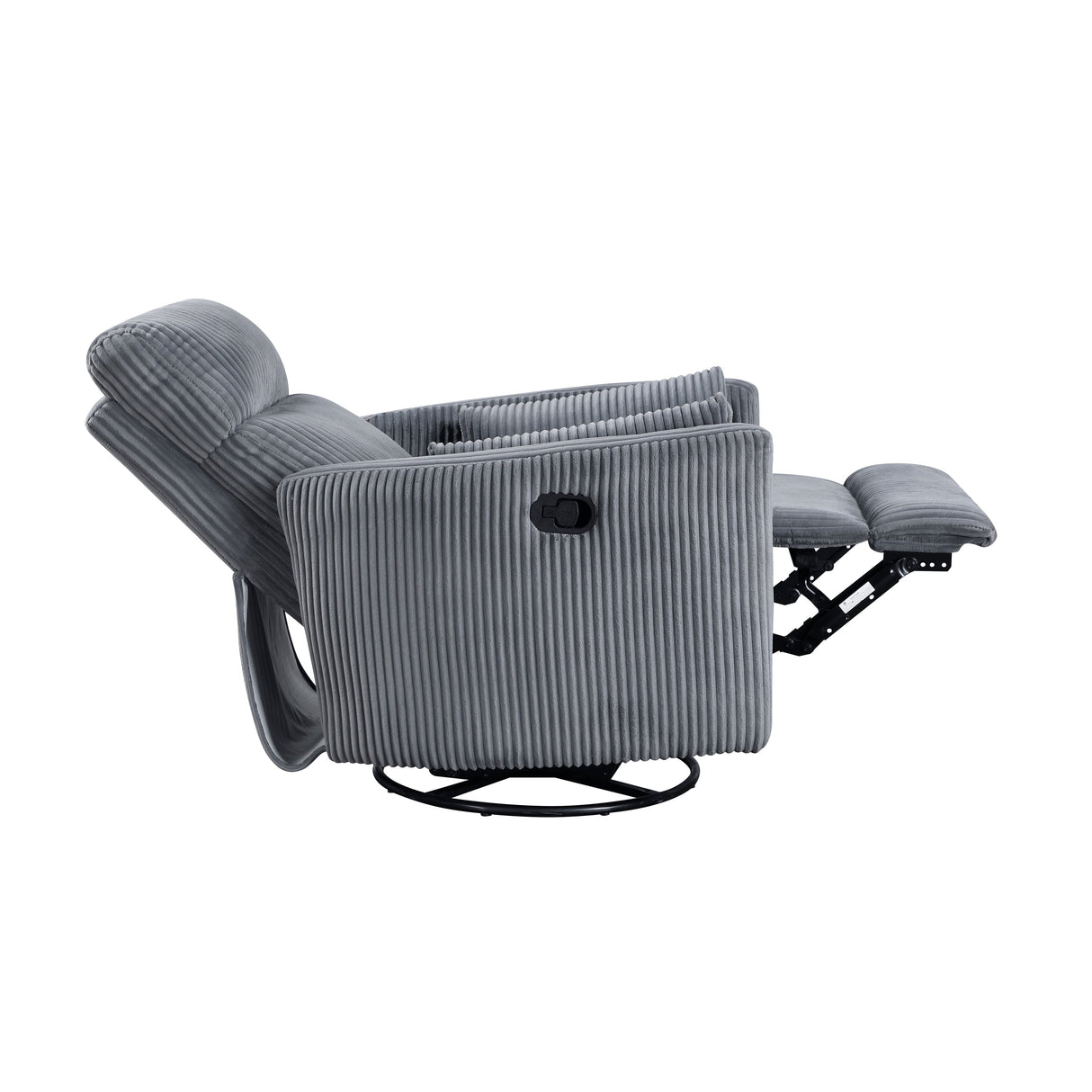 Traverse Gray Swivel Glider Reclining Chair