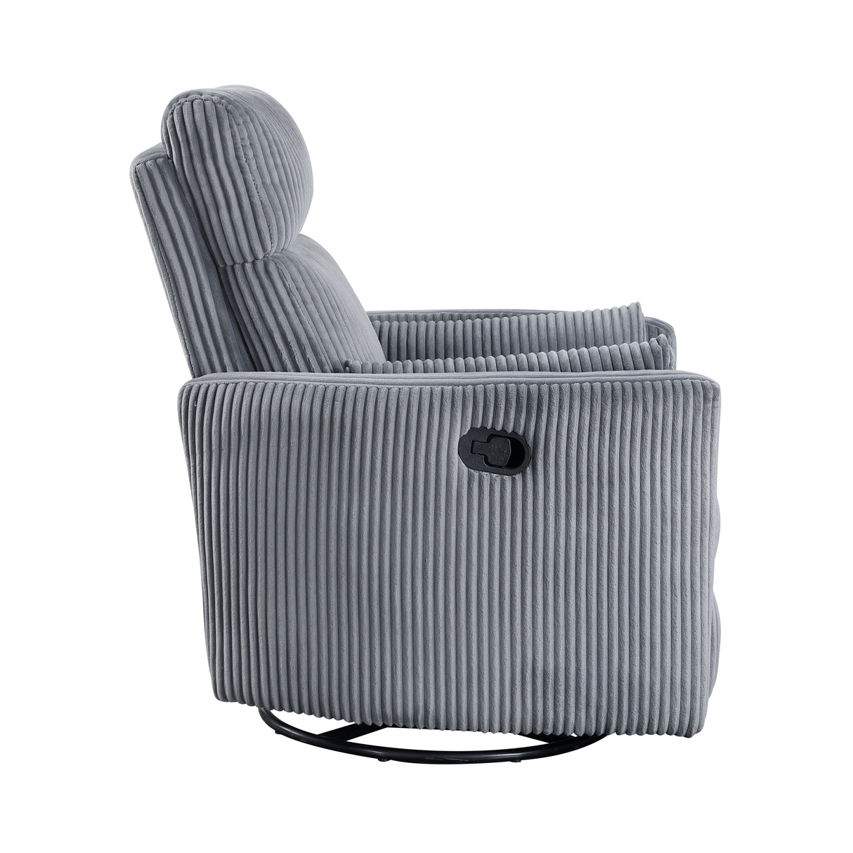 Traverse Gray Swivel Glider Reclining Chair