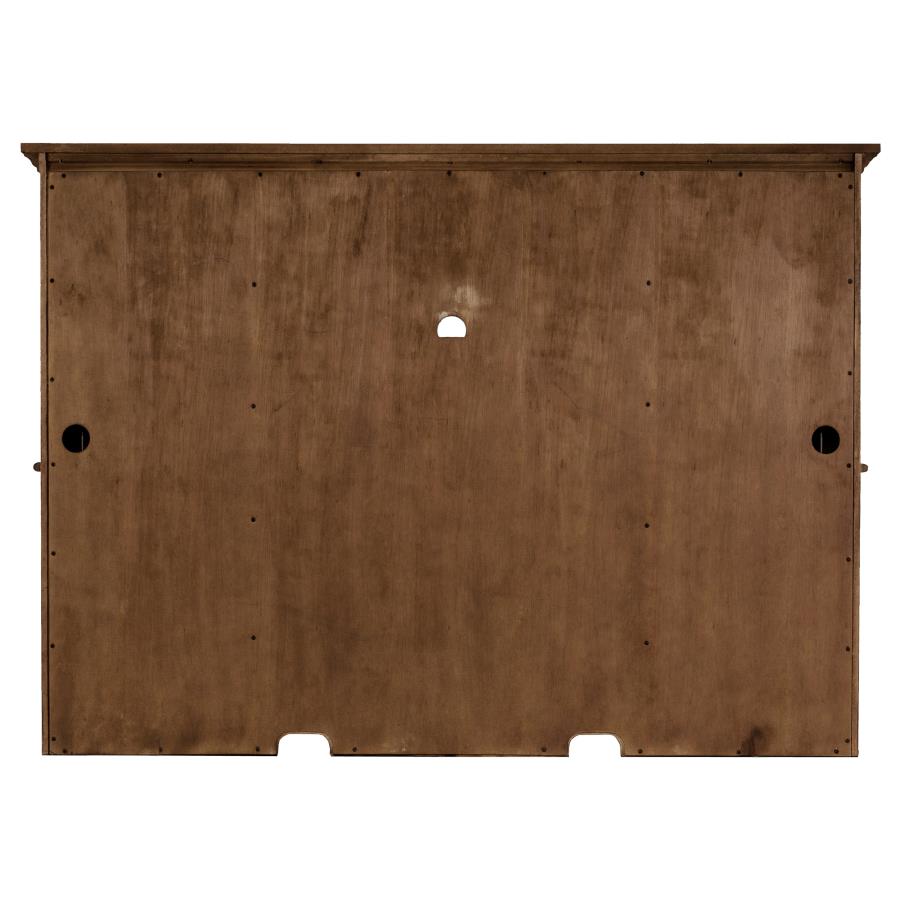 Hartshill Burnished Oak 2-door Hutch with Shelves