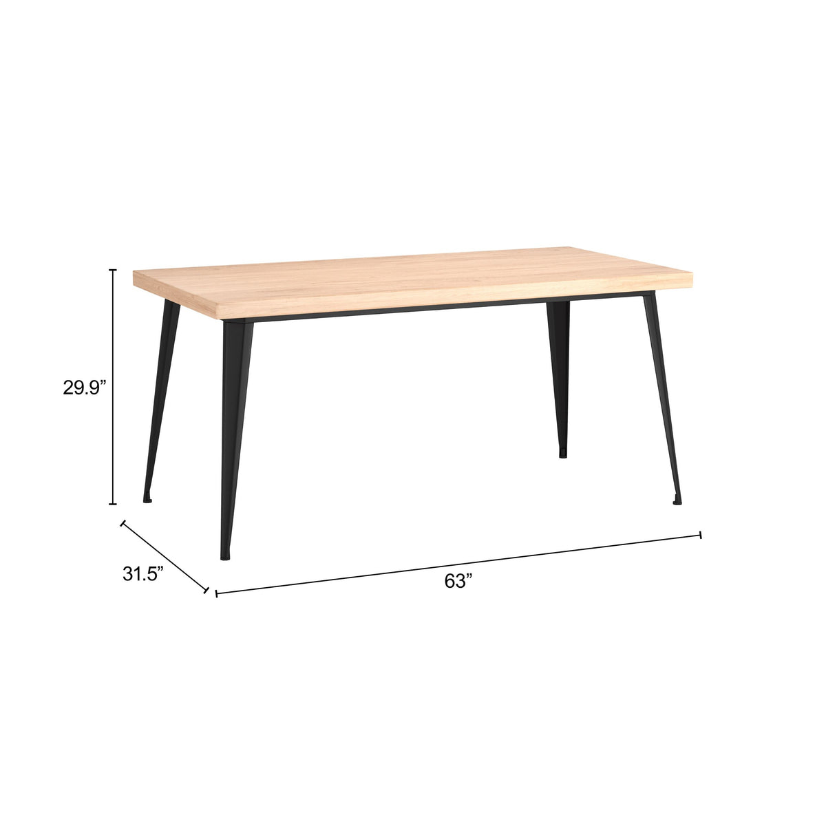 Saelen Dining Table Natural - Image 12
