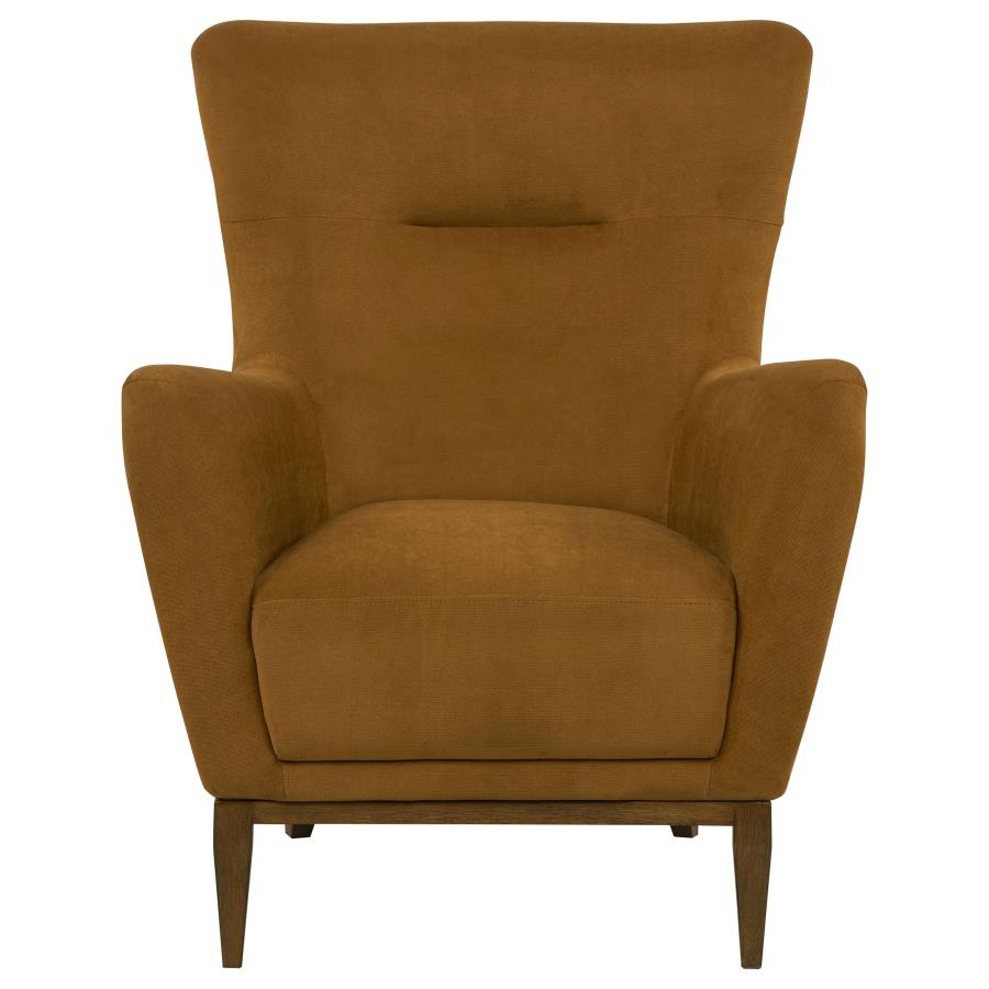 Catala Rust/Coffee Upholstered High Back Accent Chair by Coaster at Eve Furniture