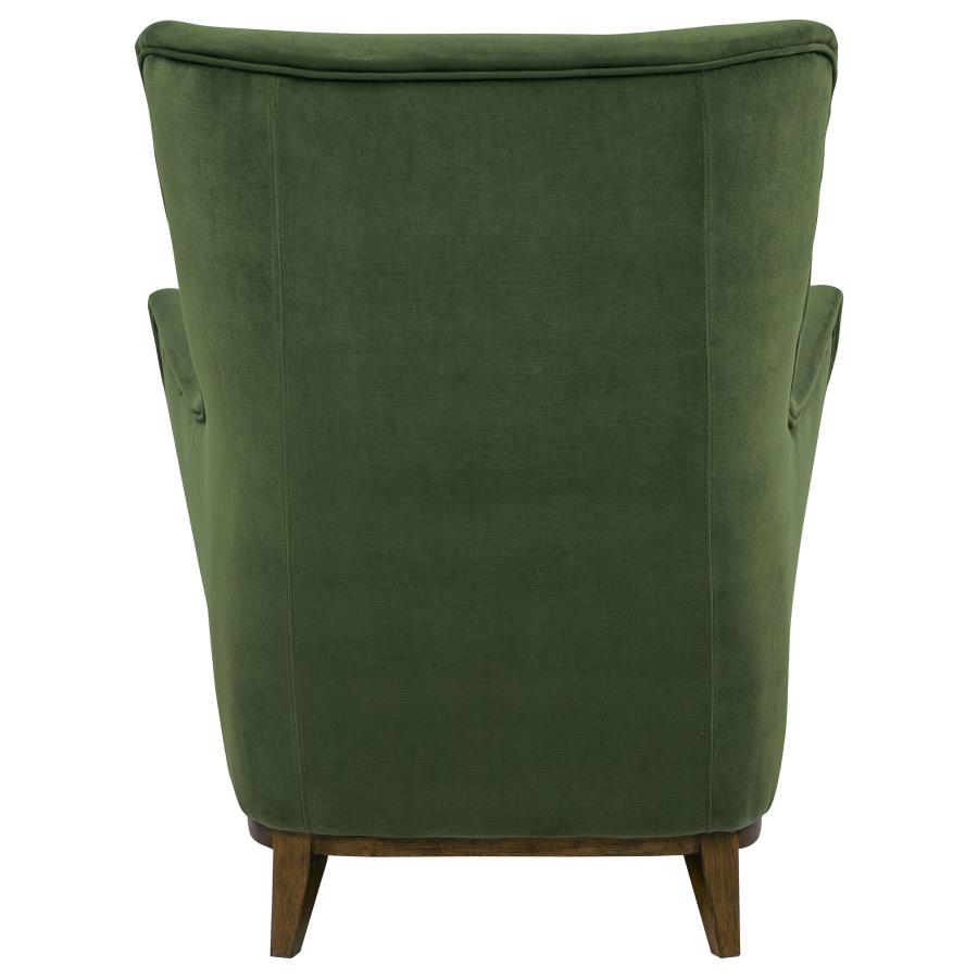 Catala Matcha/Coffee Upholstered High Back Accent Chair by Coaster at Eve Furniture
