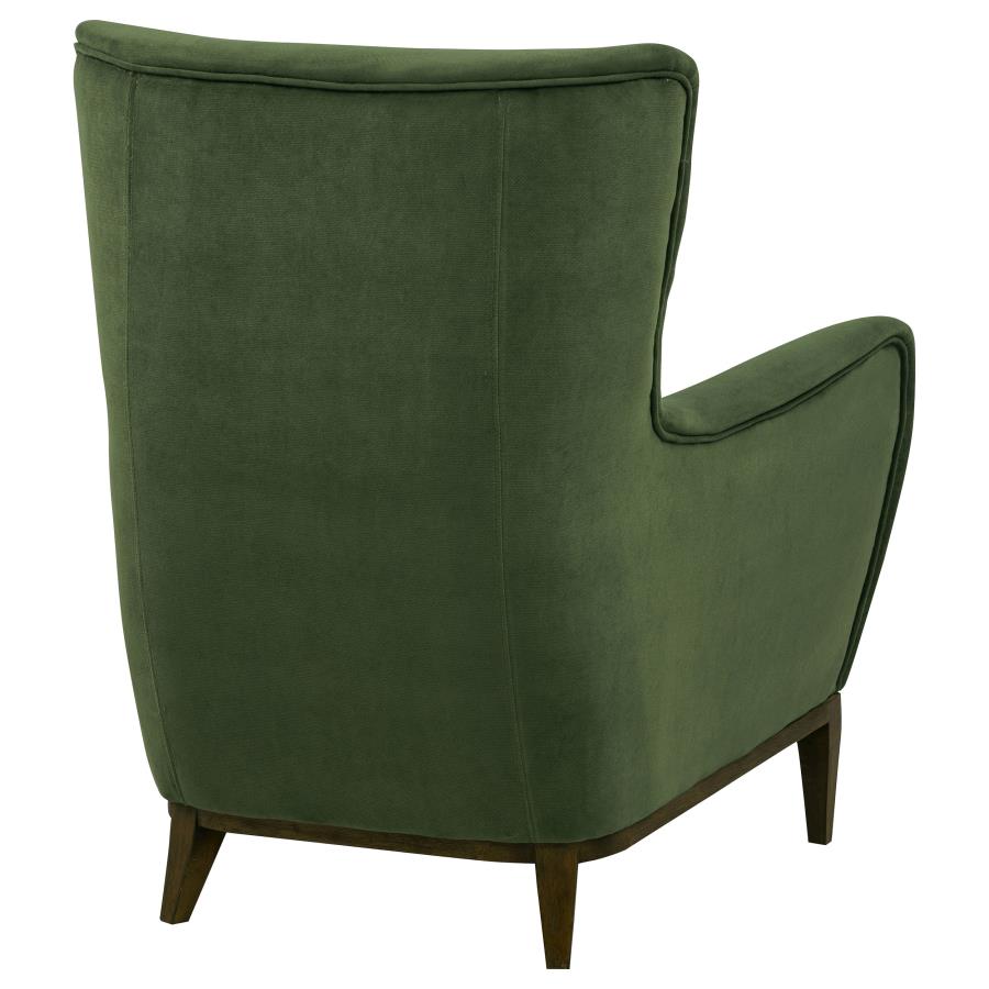 Catala Matcha/Coffee Upholstered High Back Accent Chair by Coaster at Eve Furniture