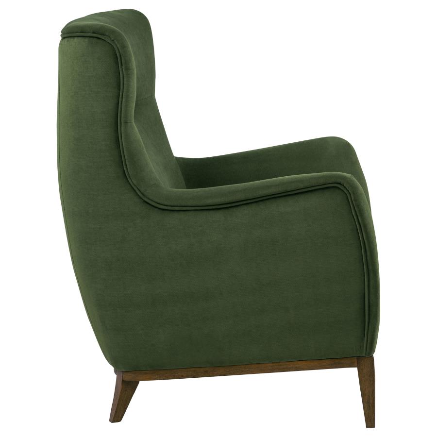 Catala Matcha/Coffee Upholstered High Back Accent Chair by Coaster at Eve Furniture