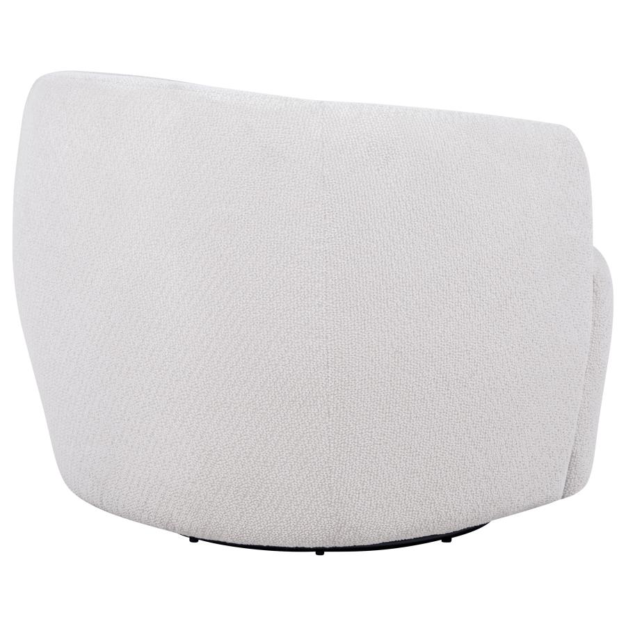 Hudson Sand Fabric Swivel Accent Chair by Coaster at Eve Furniture