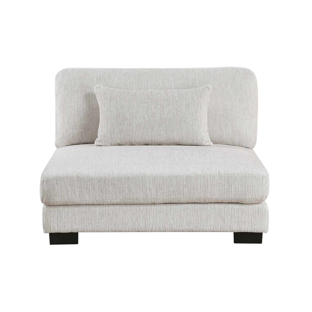 Tinley Beige Ottoman by Homelegance at Eve Furniture