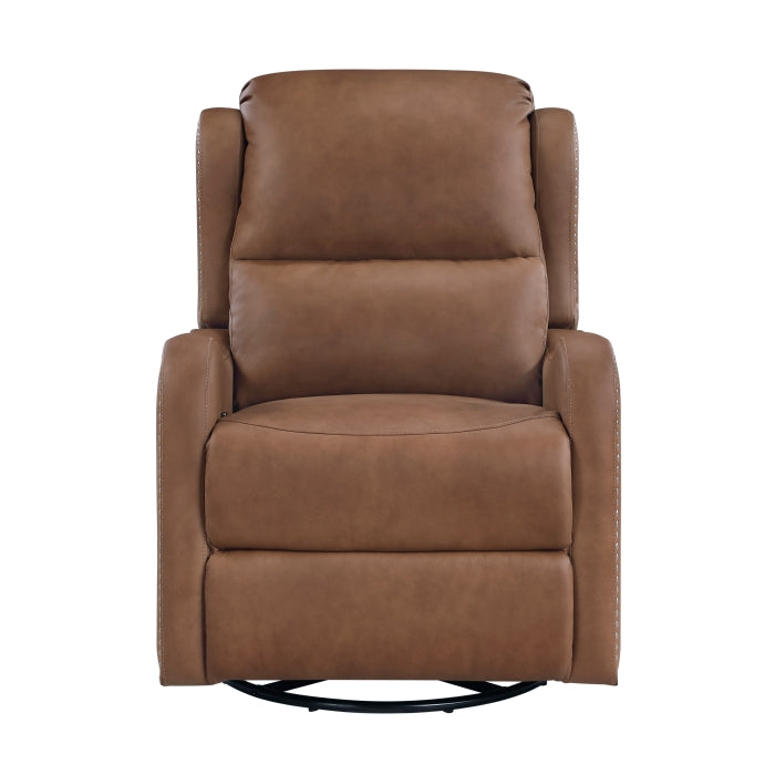 Regent Brown Swivel Glider Reclining Chair by Homelegance at Eve Furniture