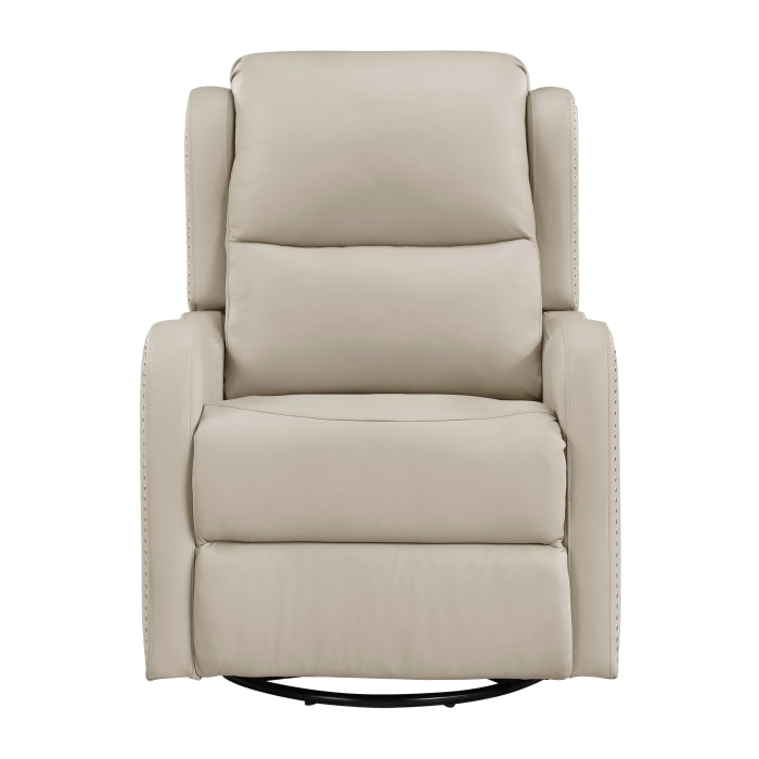 Regent Taupe Swivel Glider Reclining Chair by Homelegance at Eve Furniture