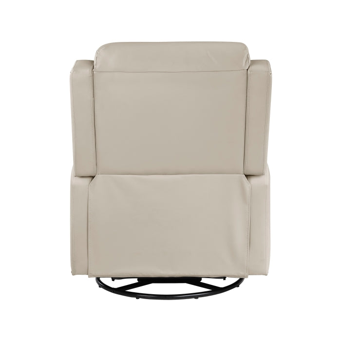 Regent Taupe Swivel Glider Reclining Chair by Homelegance at Eve Furniture