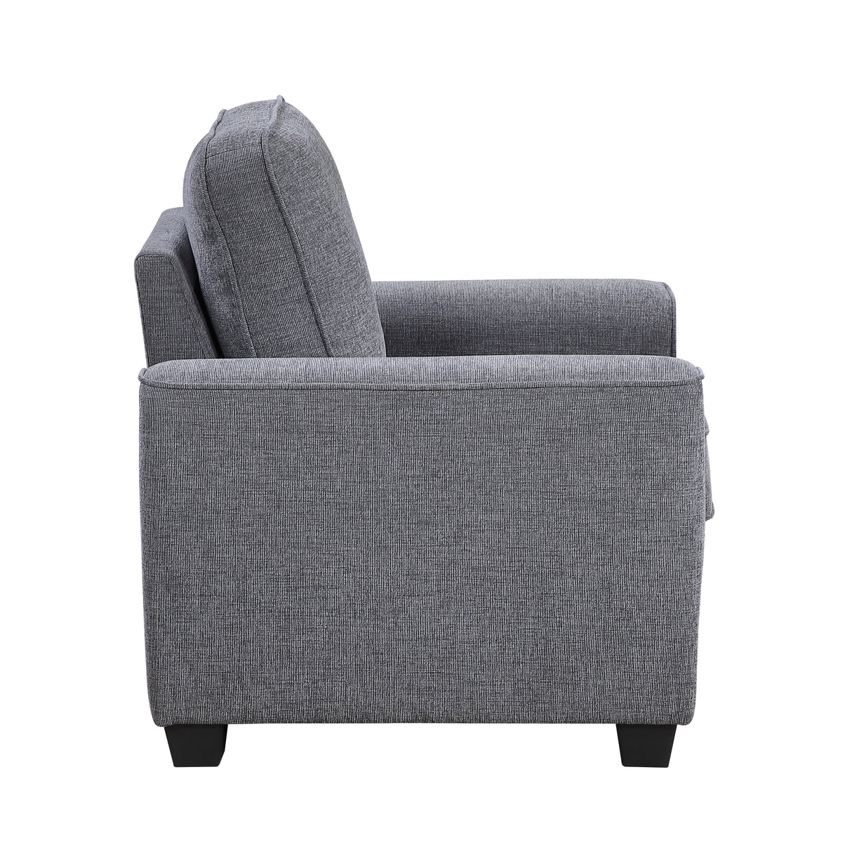 Zander Dark Gray Chair by Homelegance at Eve Furniture
