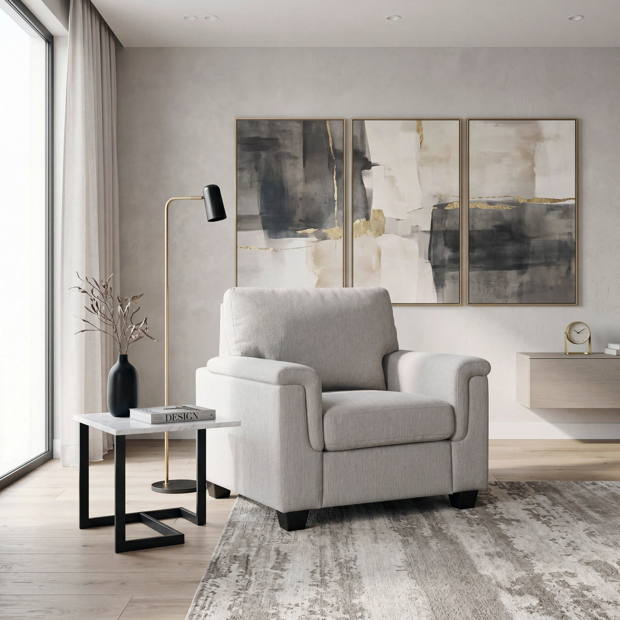 Chelsea Gray Chair by Homelegance at Eve Furniture