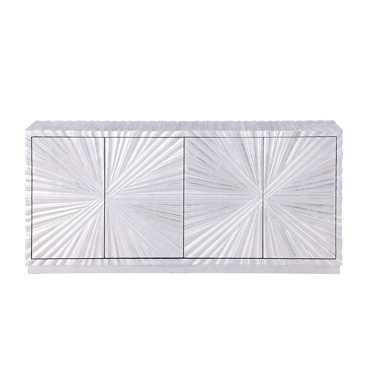 Selene Silver Leaf Console Table by New Era Innovations at Eve Furniture