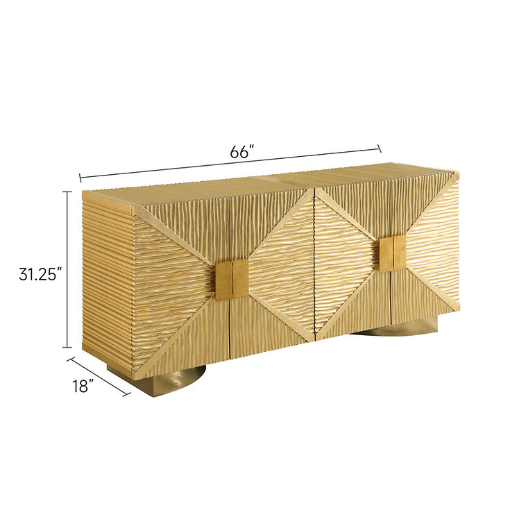 Salma Gold Console Table by New Era Innovations at Eve Furniture