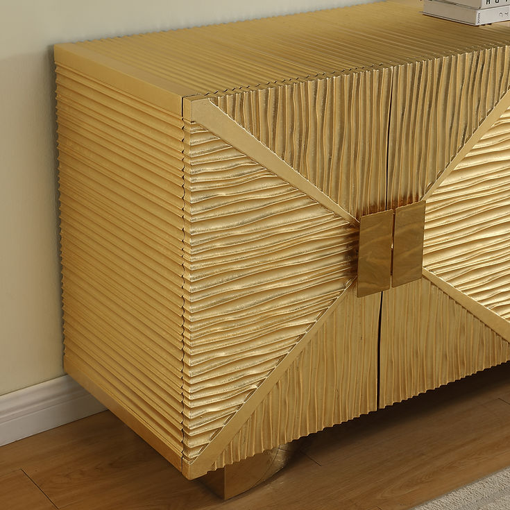 Salma Gold Console Table by New Era Innovations at Eve Furniture