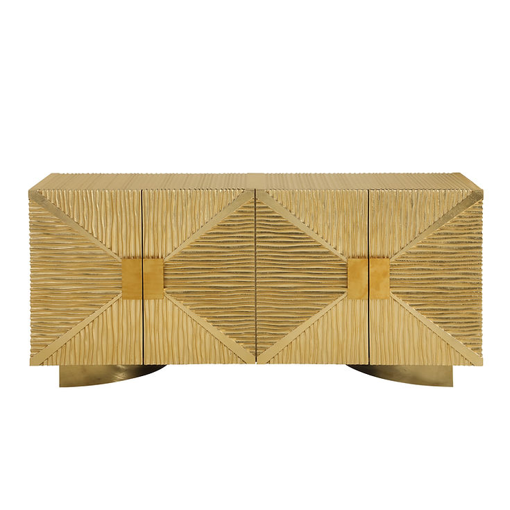 Salma Gold Console Table by New Era Innovations at Eve Furniture