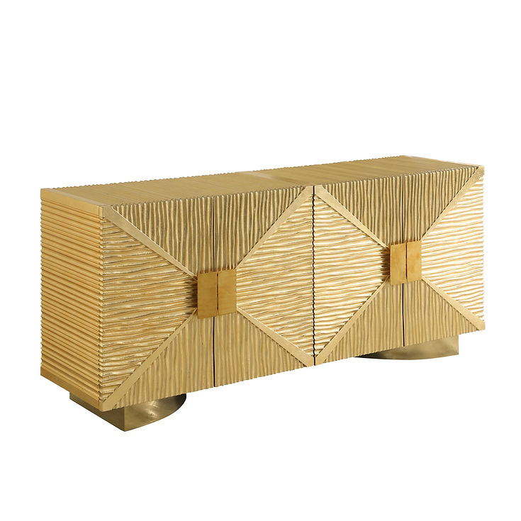 Salma Gold Console Table by New Era Innovations at Eve Furniture