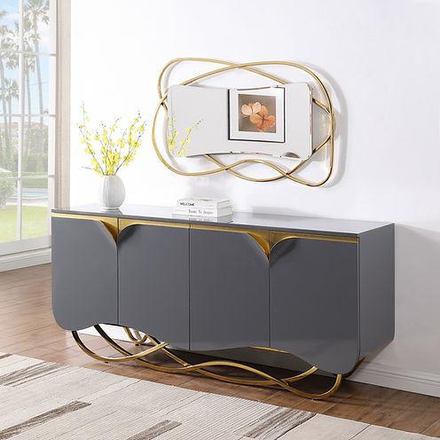 Brivo Grey Console Table by New Era Innovations at Eve Furniture