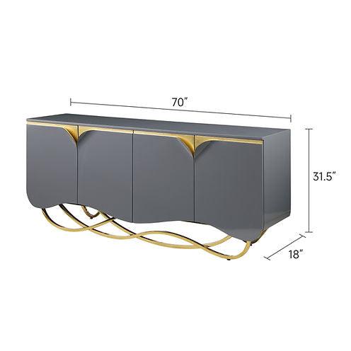 Brivo Grey Console Table by New Era Innovations at Eve Furniture