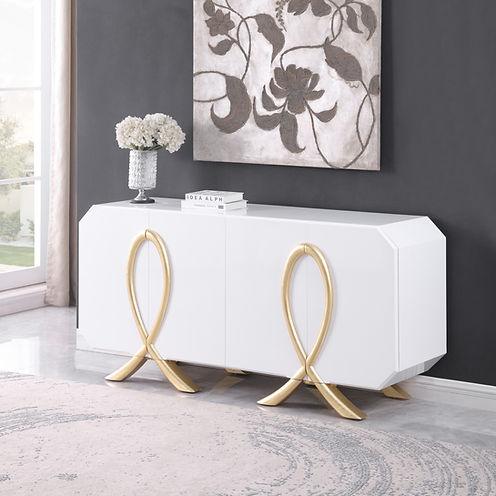 Aster White Console Table by New Era Innovations at Eve Furniture