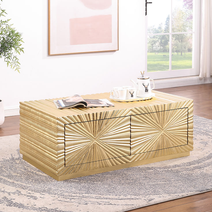 Helios Gold Coffee Table by New Era Innovations at Eve Furniture