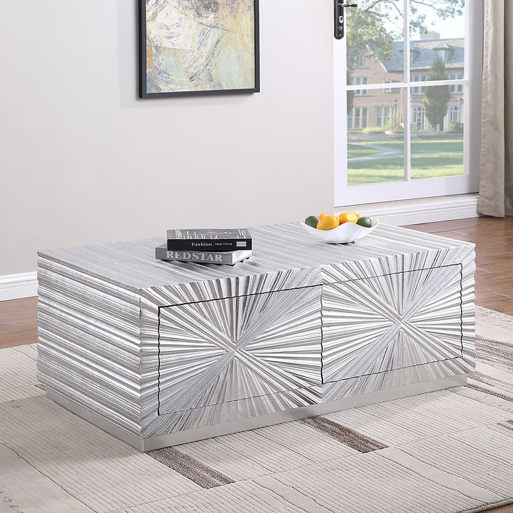 Selene Silver Coffee Table by New Era Innovations at Eve Furniture