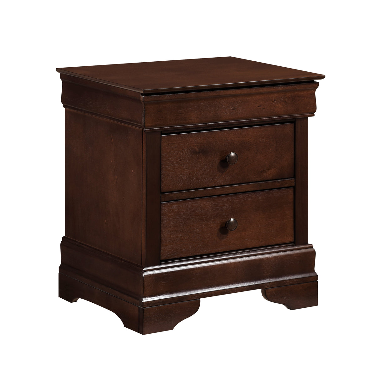 Abbeville Cherry Sleigh Bedroom Set by Homelegance at Eve Furniture