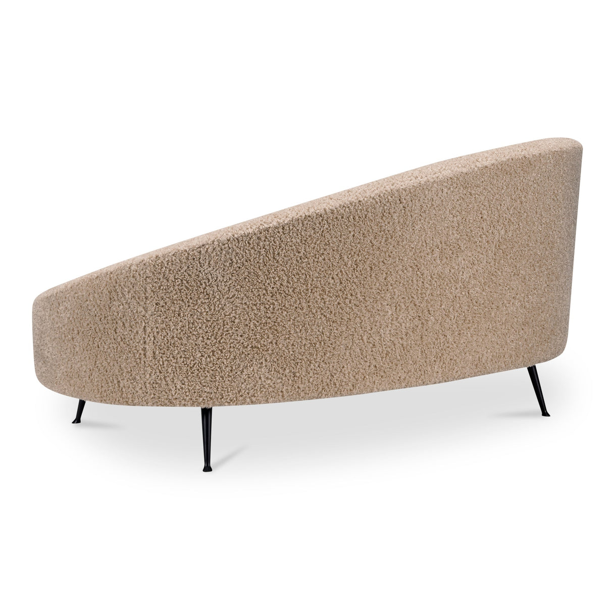 Abigail Light Brown Chaise by Moe's Home at Eve Furniture