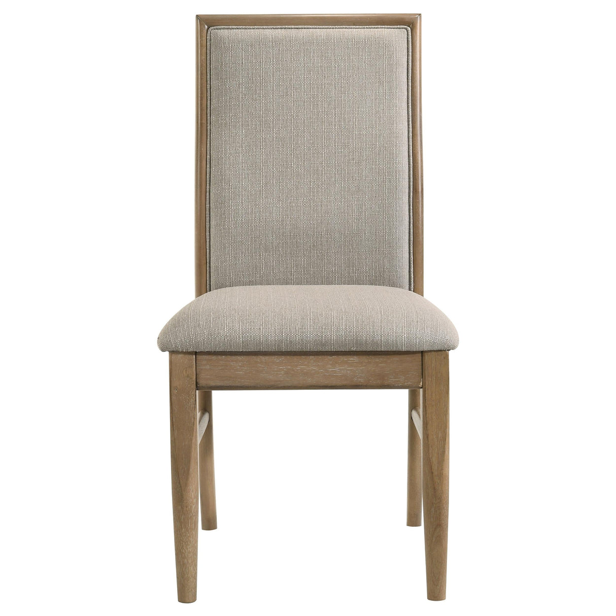 Adina Barley and Distressed Light Brown Upholstered Dining Side Chair, Set of 2 by Coaster at Eve Furniture