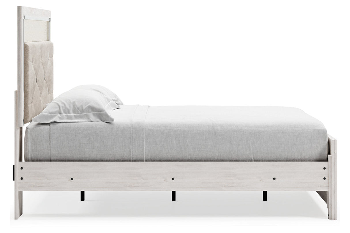 Altyra White Full Upholstered Panel Bed by Ashley at Eve Furniture