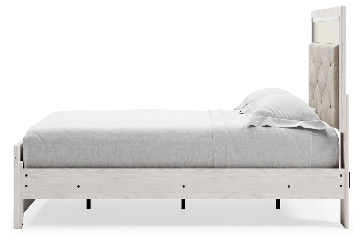 Altyra White Full Upholstered Panel Bed by Ashley at Eve Furniture
