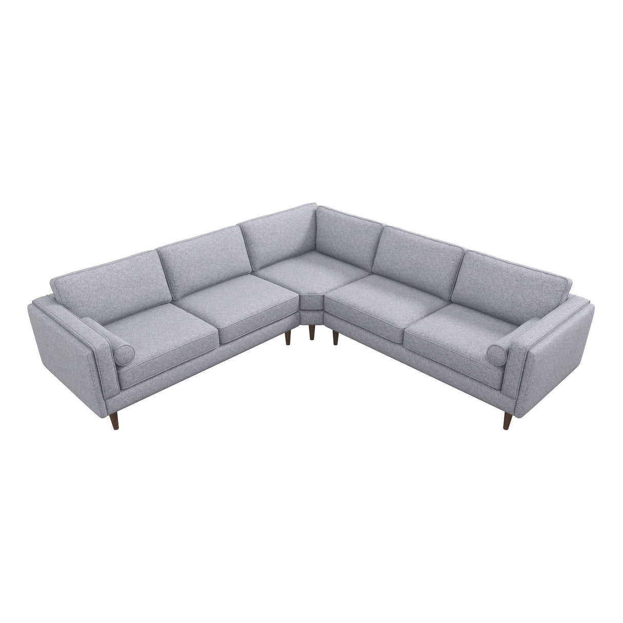 Amber Light Grey Corner Sectional Sofa by Ashcroft Imports at Eve Furniture