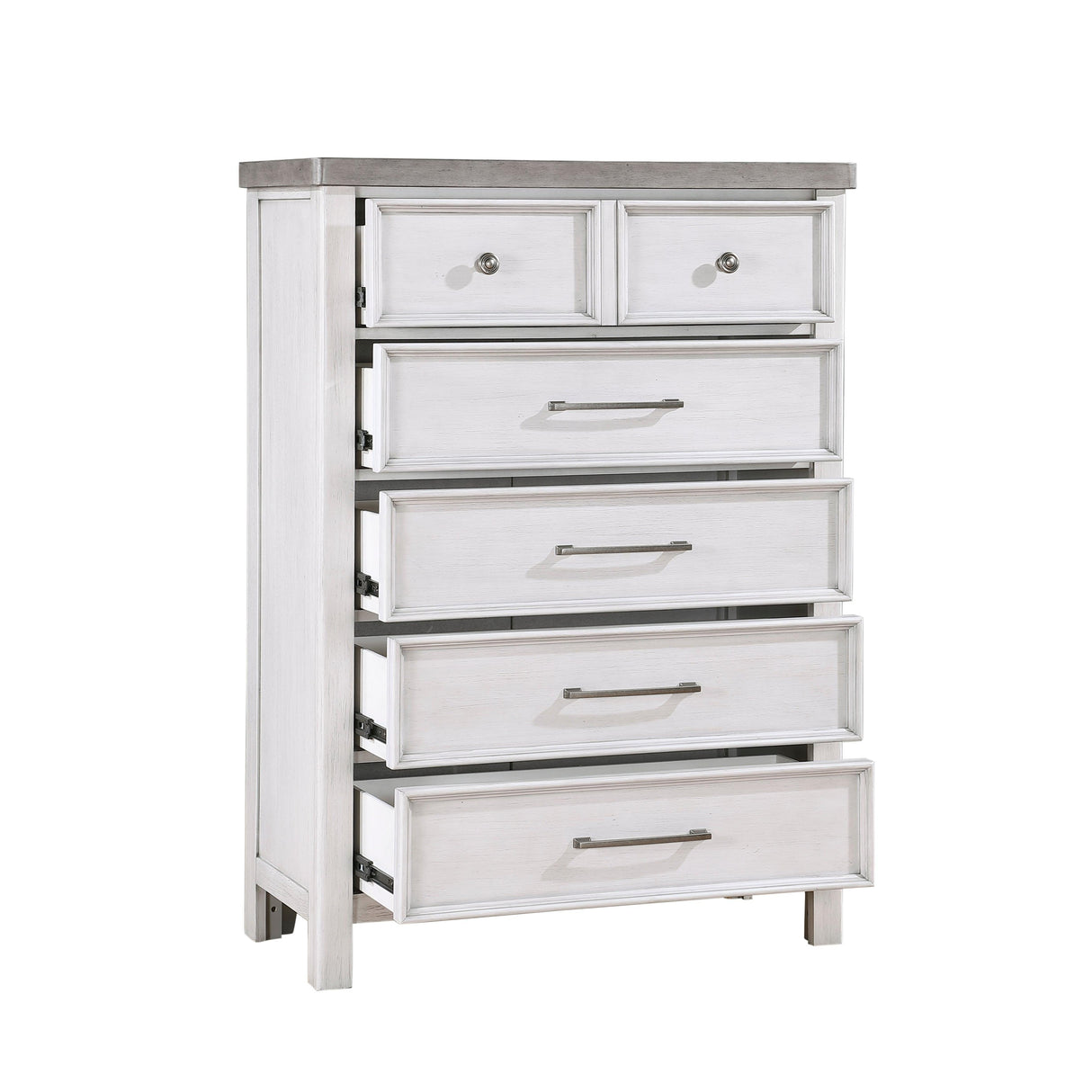 Ambrose Antique White/Gray Chest by Homelegance at Eve Furniture
