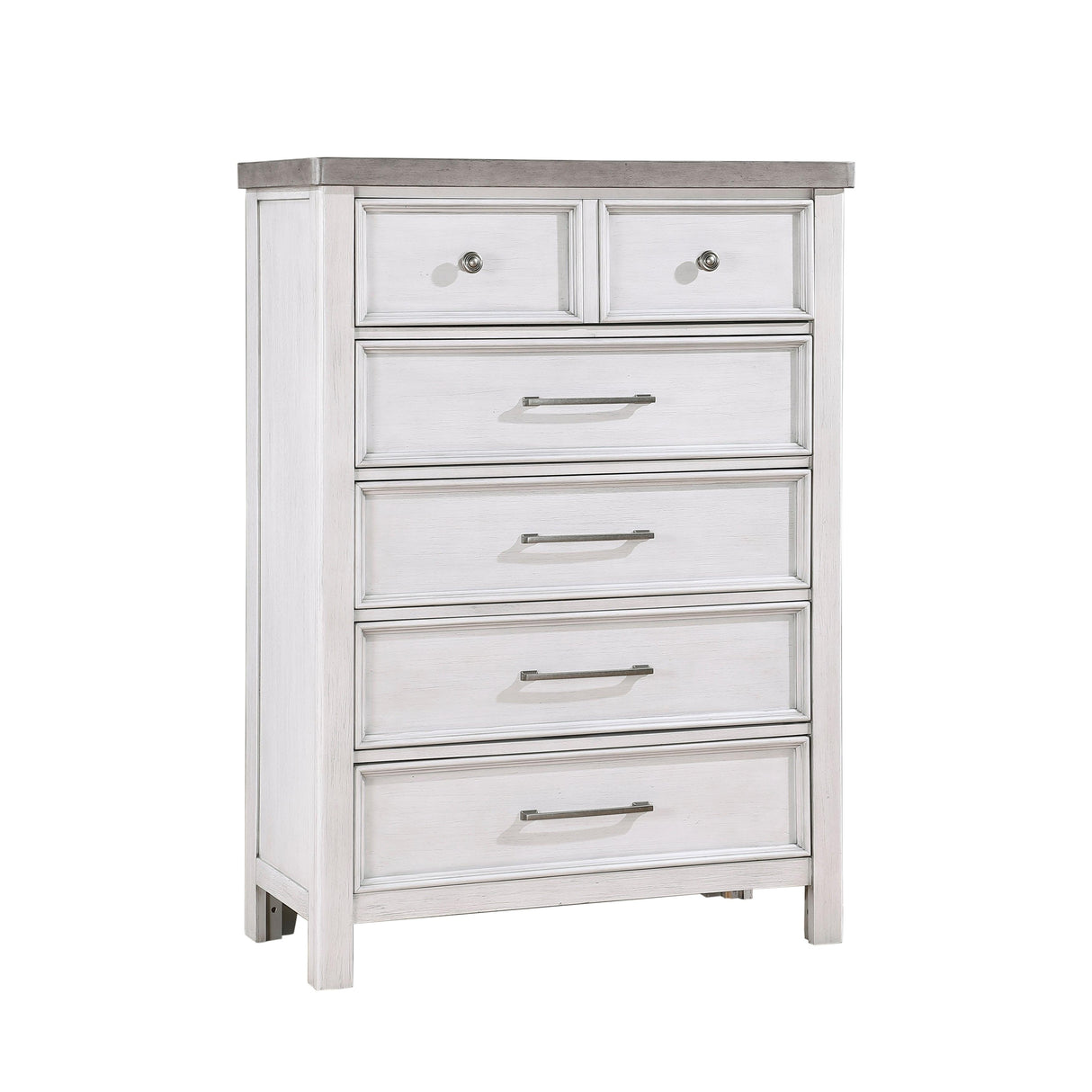 Ambrose Antique White/Gray Chest by Homelegance at Eve Furniture