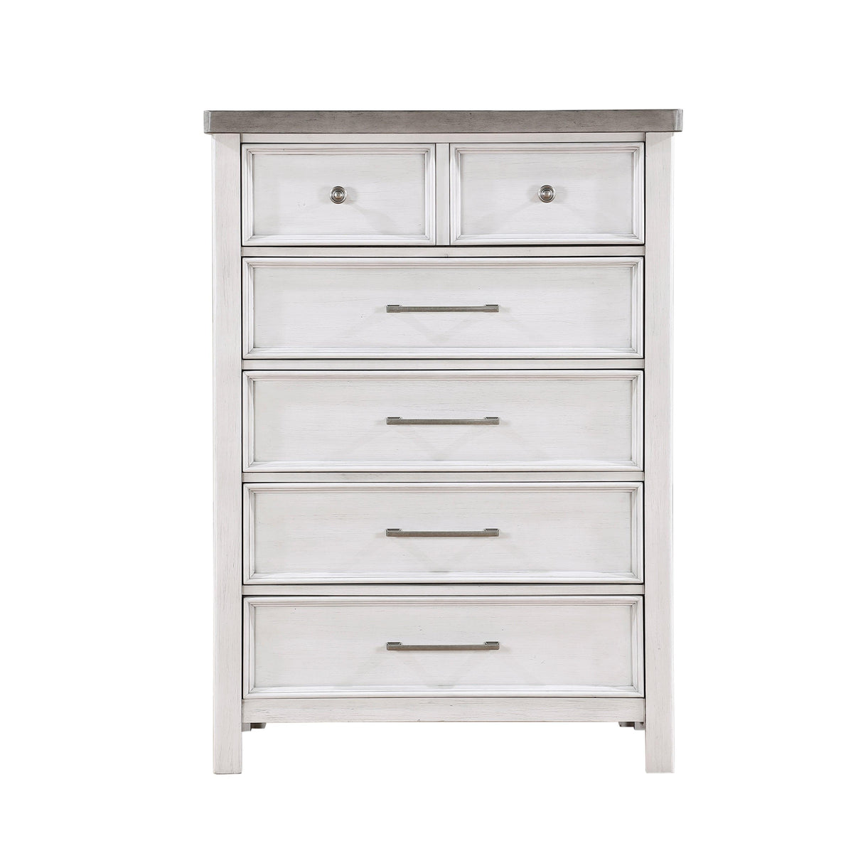 Ambrose Antique White/Gray Chest by Homelegance at Eve Furniture