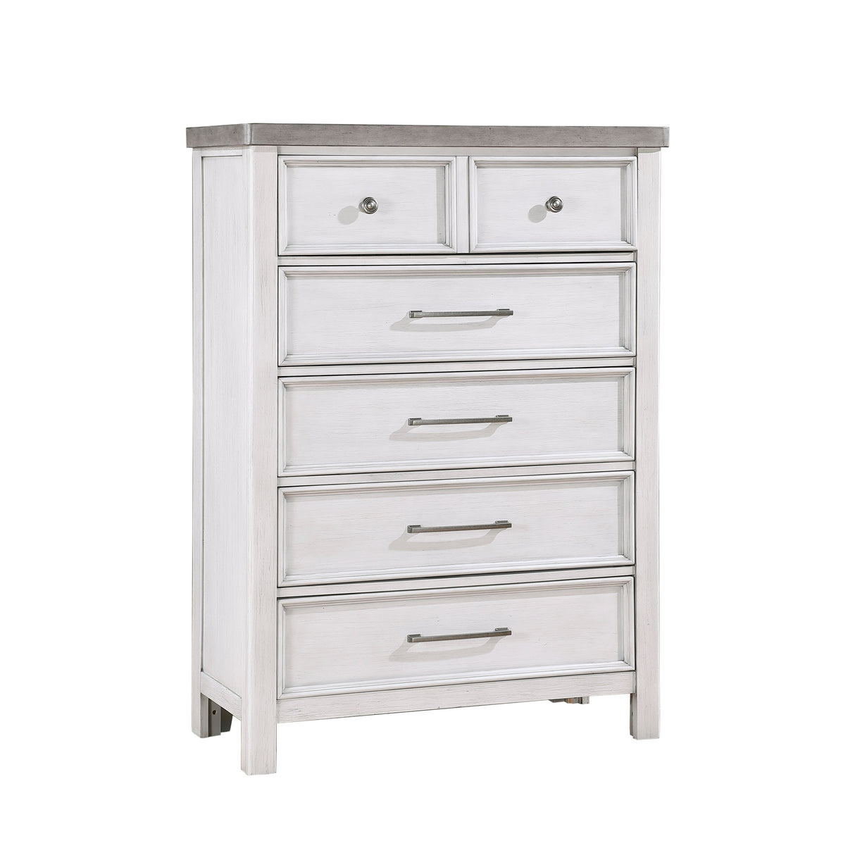 Ambrose Antique White/Gray Storage Platform Bedroom Set by Homelegance at Eve Furniture