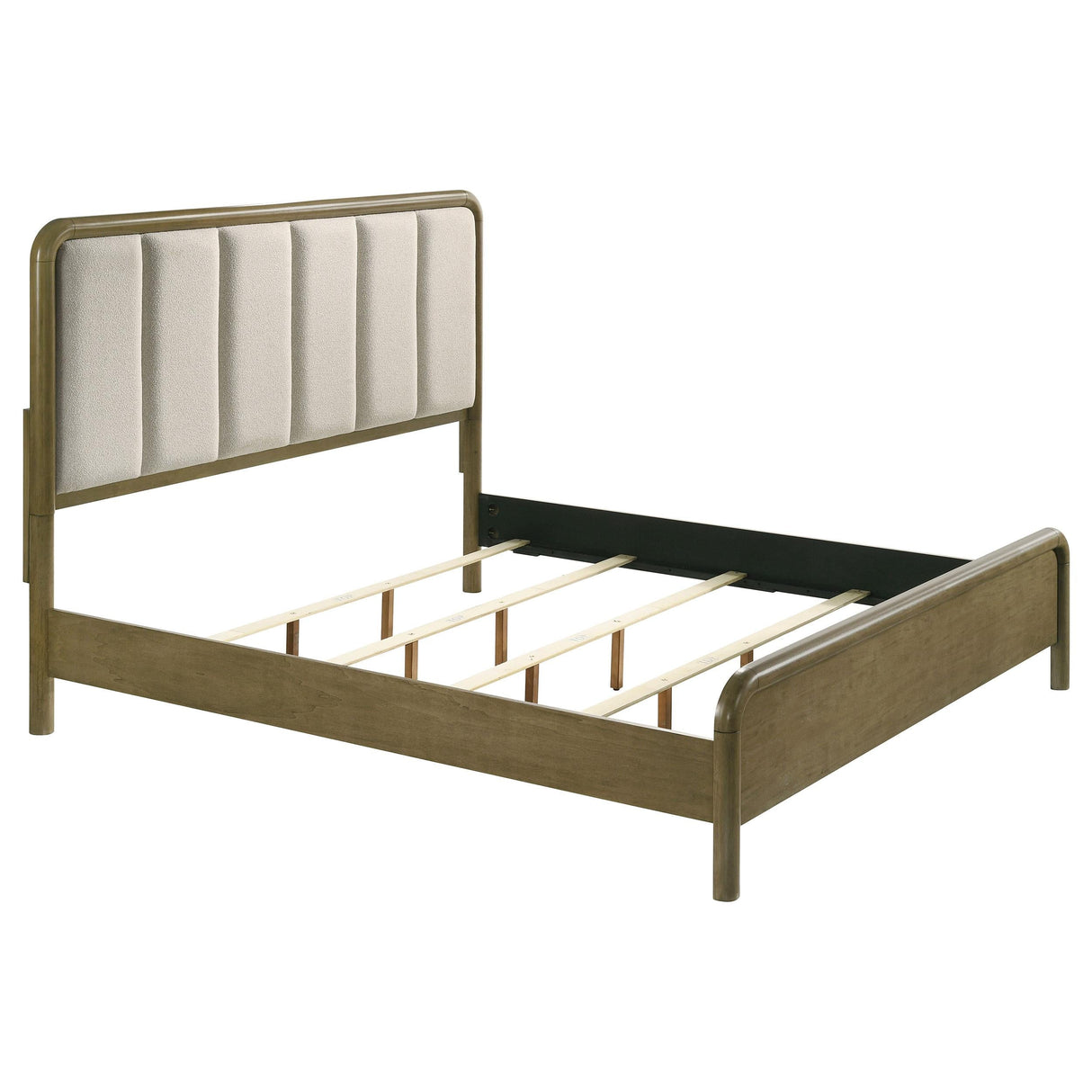 Amsbury Nutmeg Upholstered California King Bed by Coaster at Eve Furniture