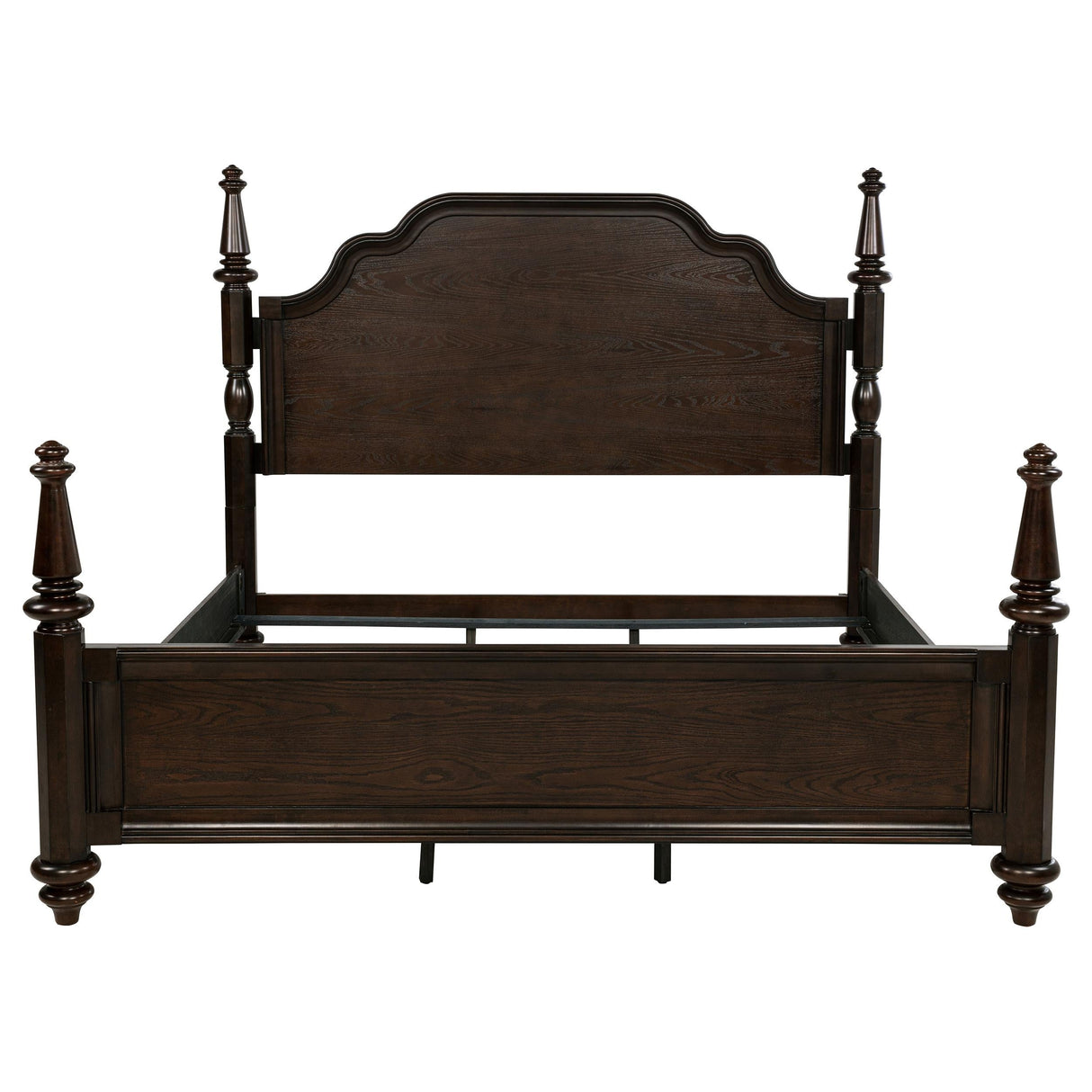 Andover Dark Oak Four Poster Eastern King Bed by Coaster at Eve Furniture