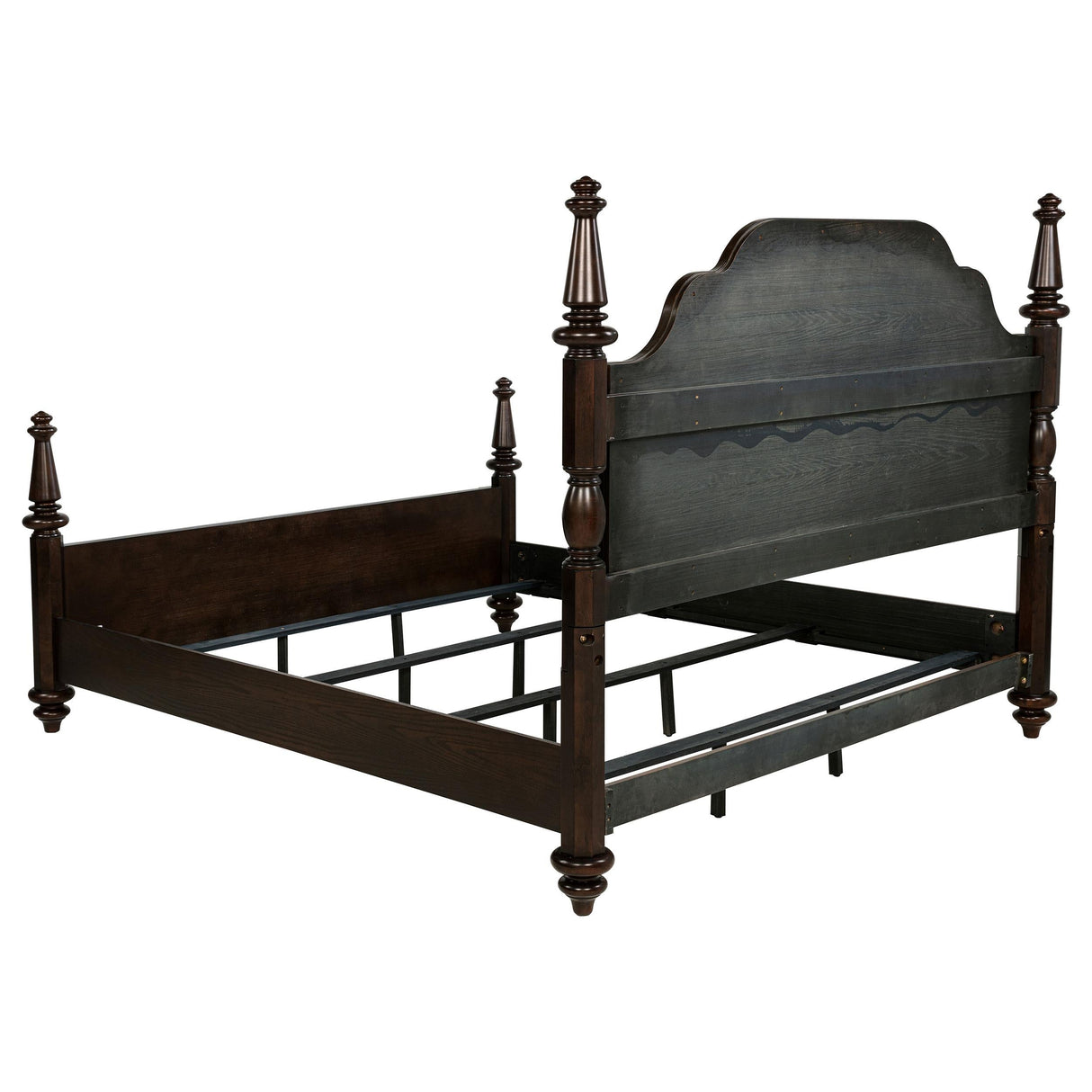 Andover Dark Oak Four Poster Eastern King Bed by Coaster at Eve Furniture