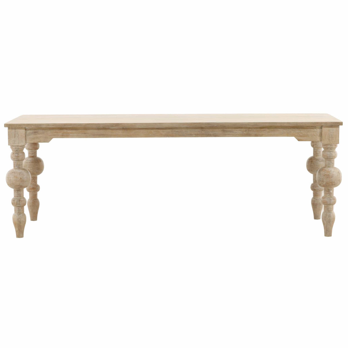 Annette Dining Table, White Wash by Dovetail at Eve Furniture