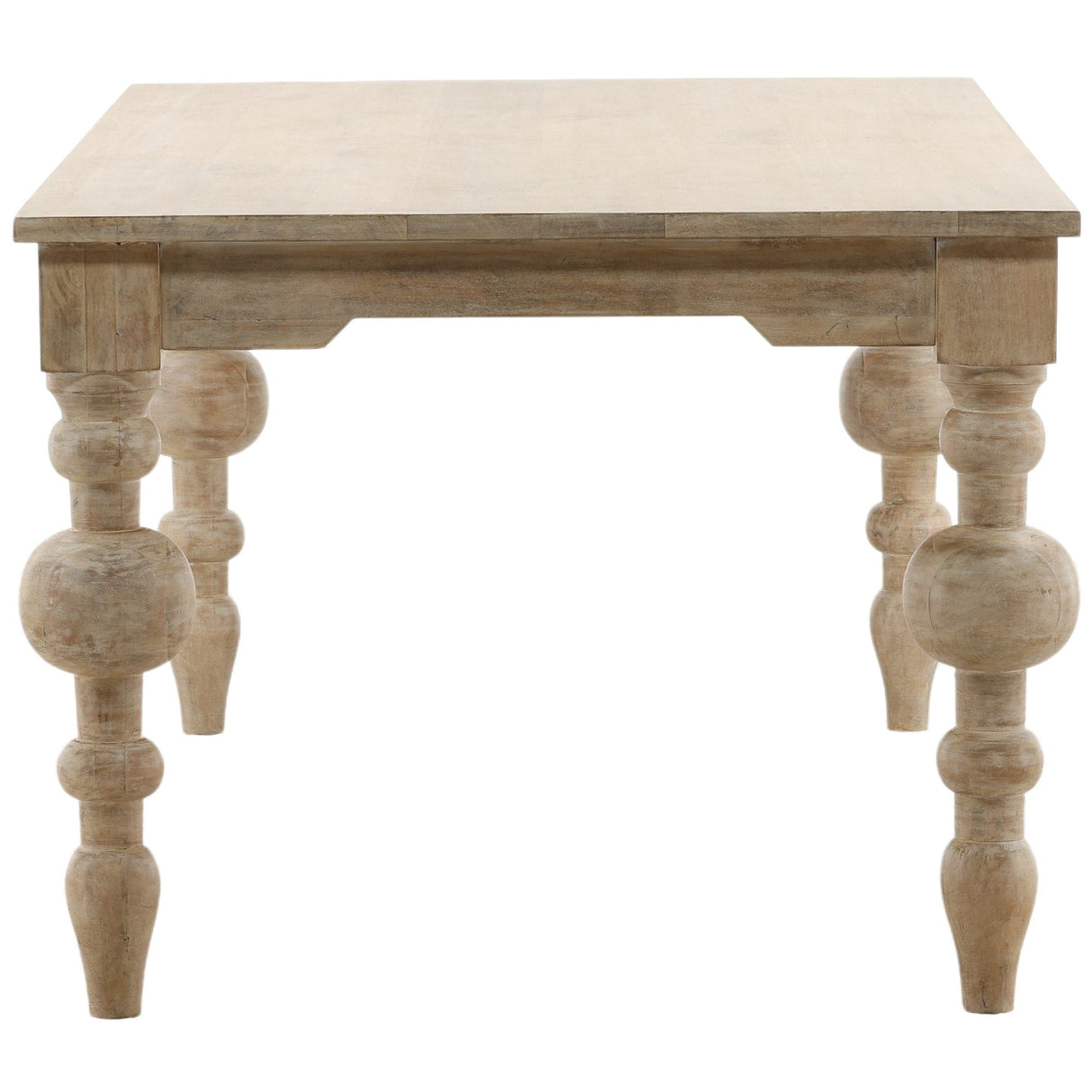 Annette Dining Table, White Wash by Dovetail at Eve Furniture
