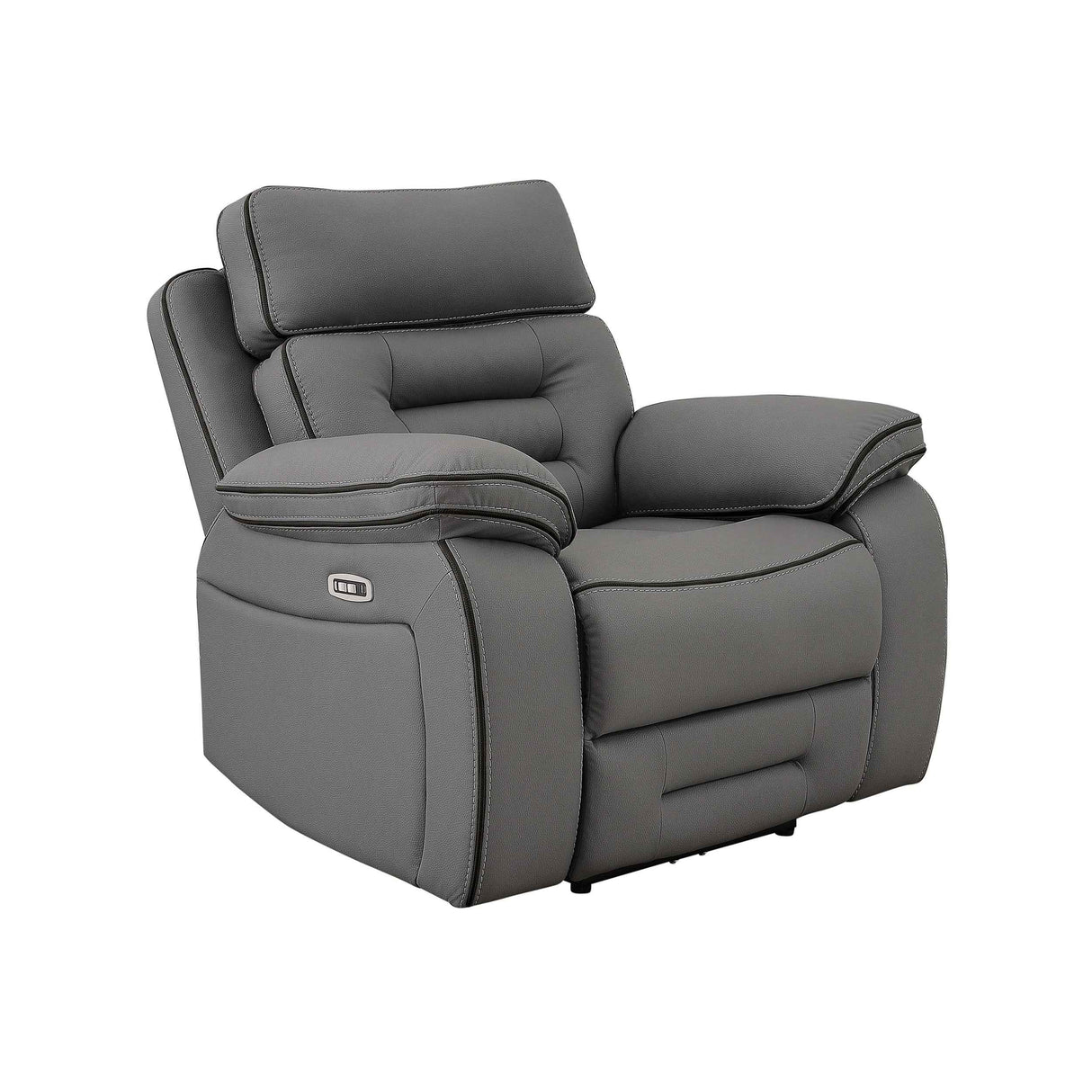 Pelin Gray Power Recliner by Homelegance at Eve Furniture