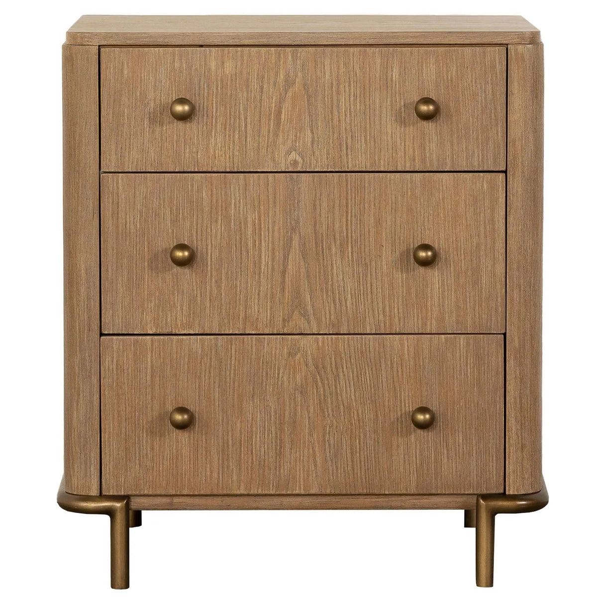 Arini Sand Wash 3-Drawer Nightstand with Dual USB Ports by Coaster at Eve Furniture