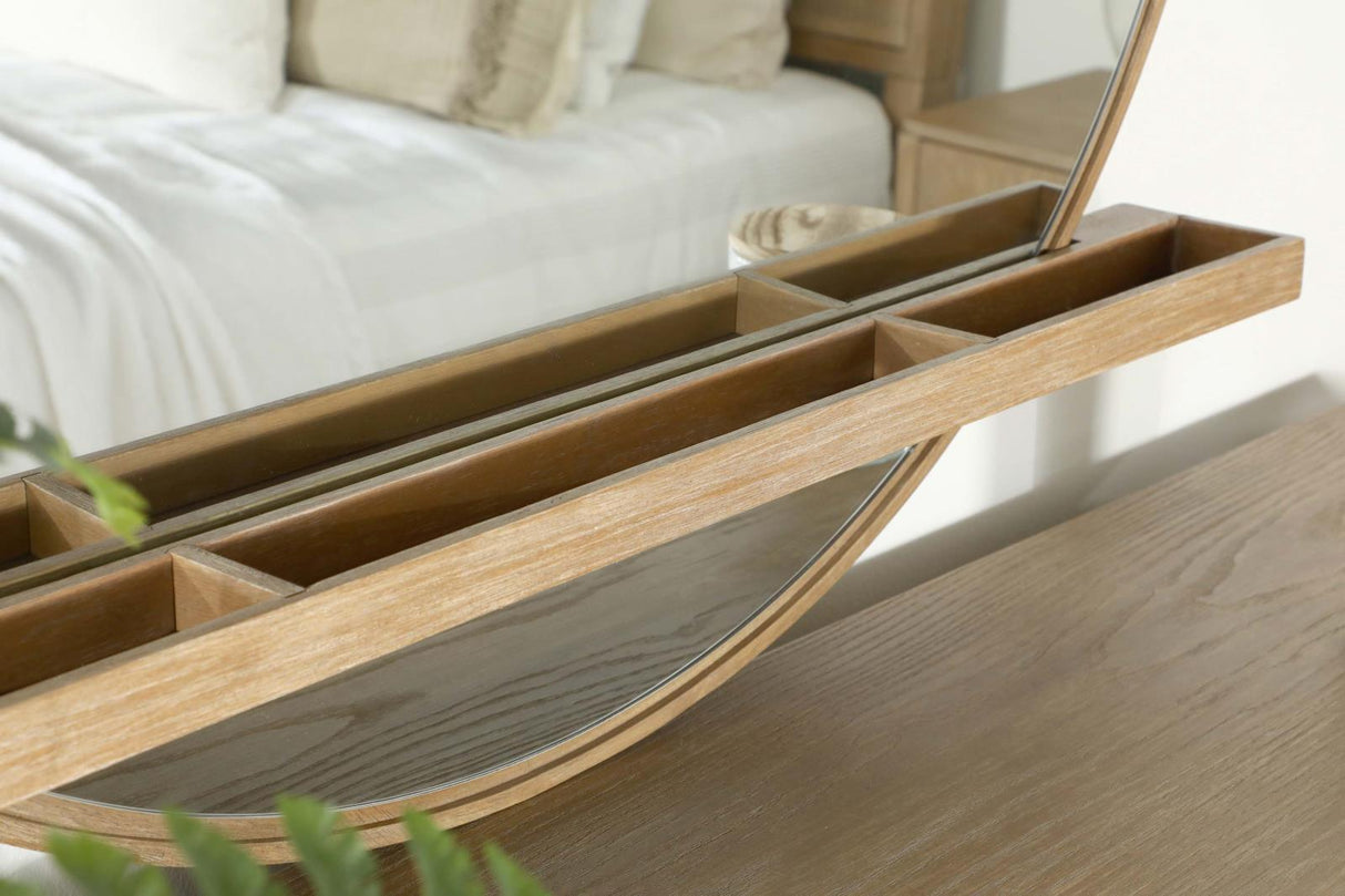 Arini Sand Wash Round Dresser Mirror by Coaster at Eve Furniture