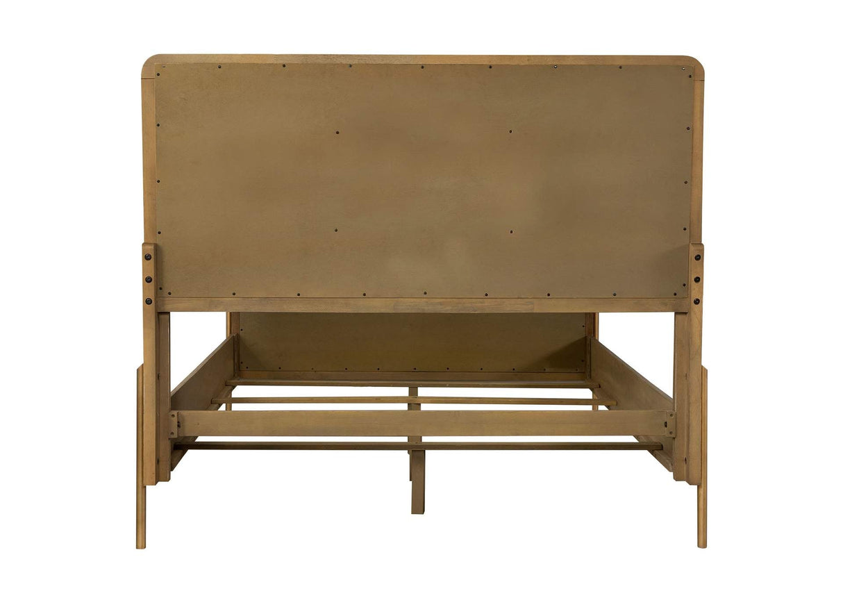 Arini Sand Wash and Natural Rattan California King Panel Bed by Coaster at Eve Furniture