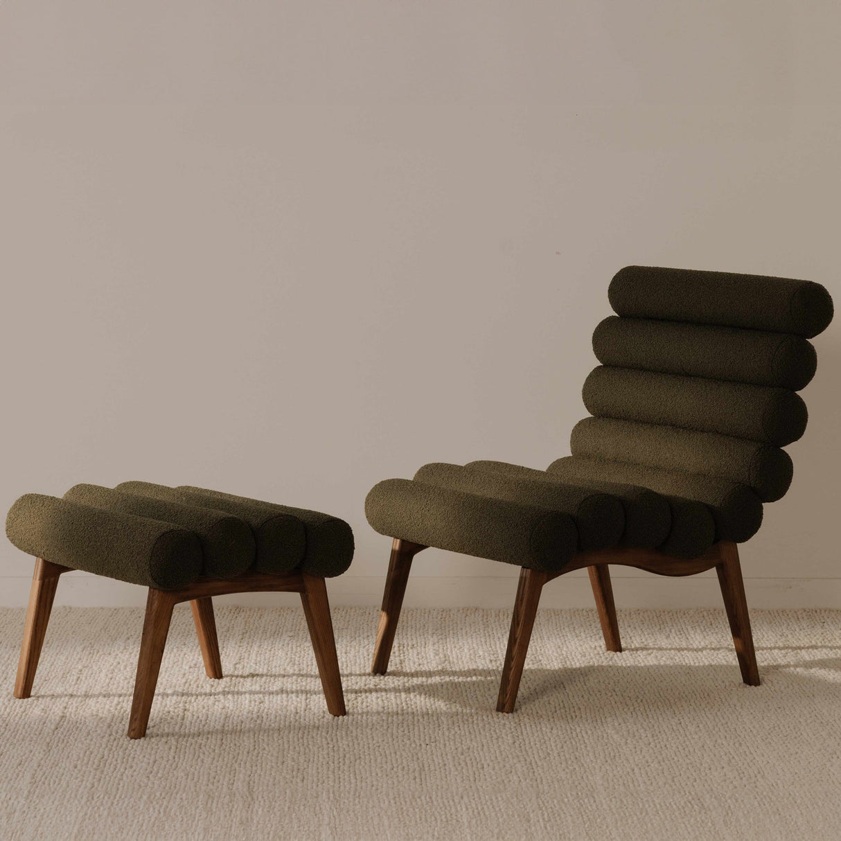 Arlo Dark Green Accent Chair by Moe's Home at Eve Furniture
