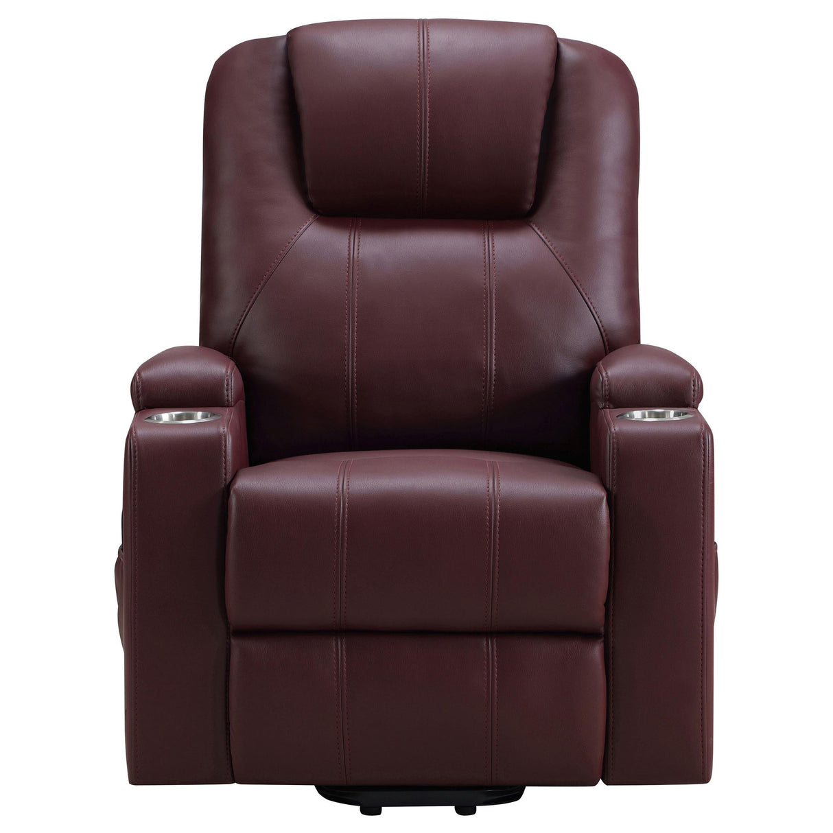 Armstrong Wine Upholstered Power Lift Massage Recliner by Coaster at Eve Furniture