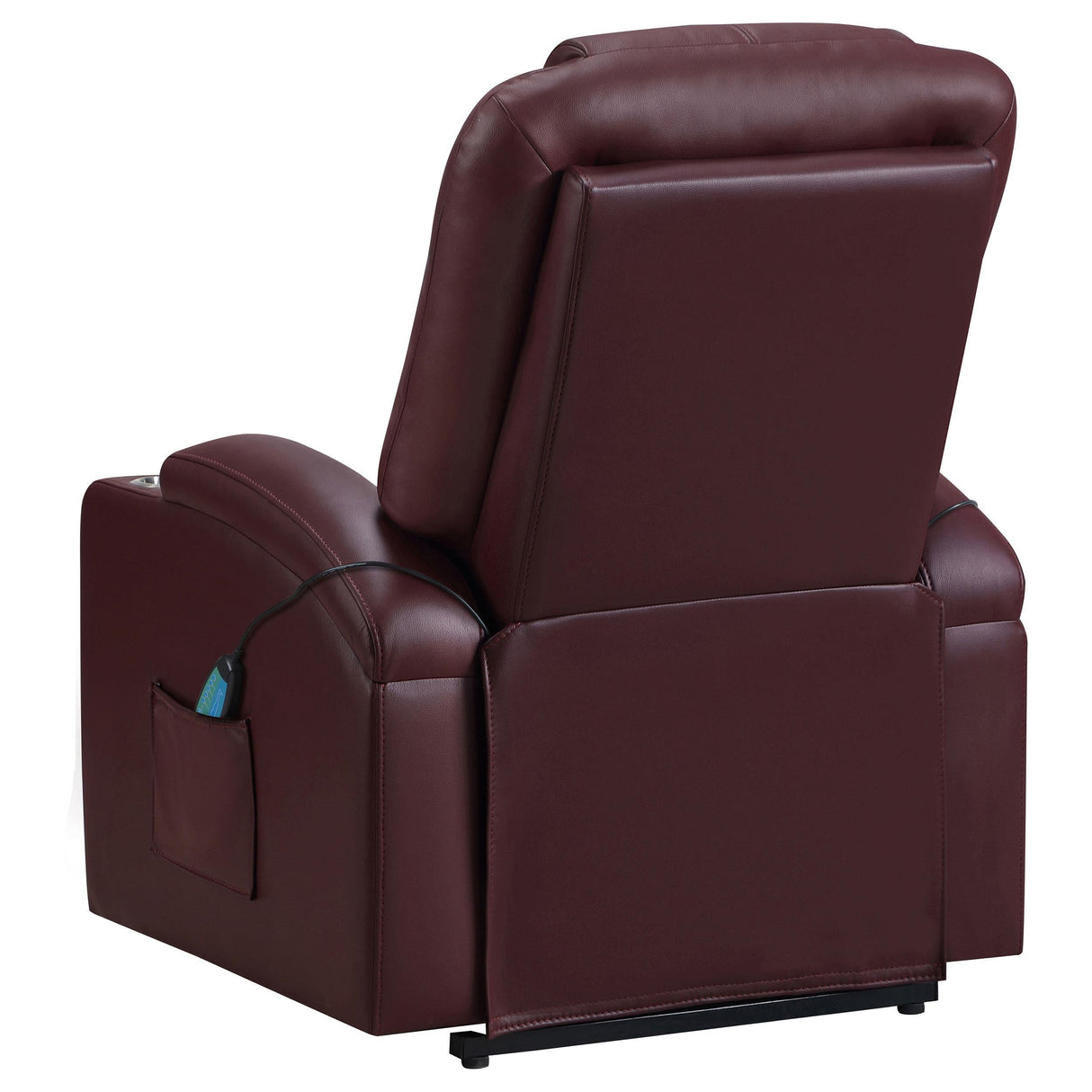 Armstrong Wine Upholstered Power Lift Massage Recliner by Coaster at Eve Furniture