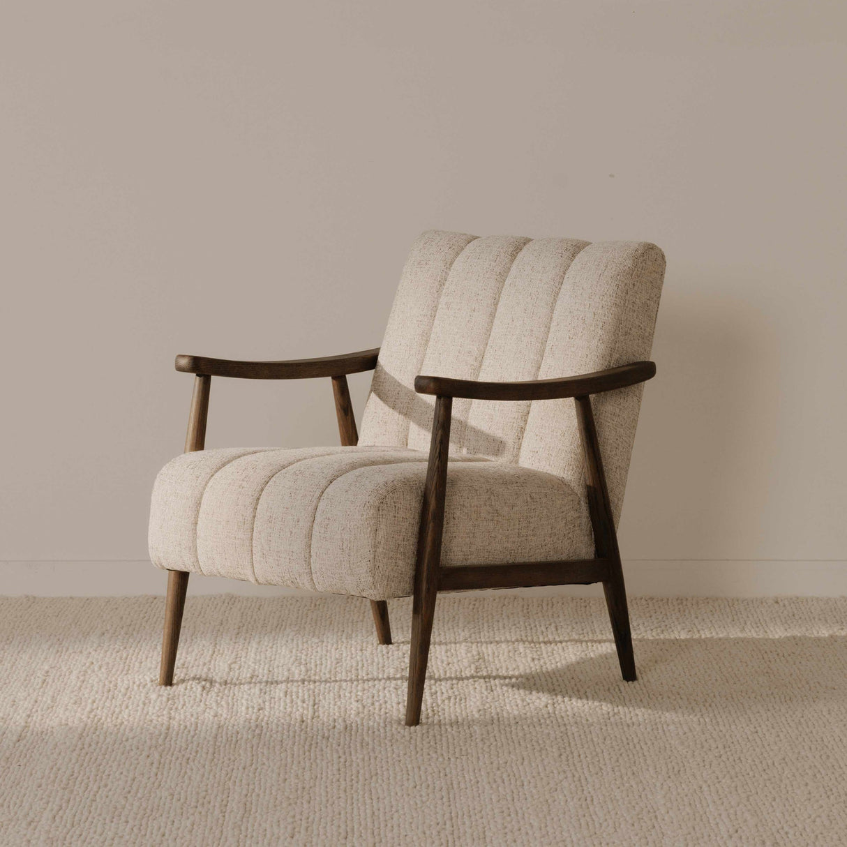 Aster Pebbled Beige Accent Chair by Moe's Home at Eve Furniture
